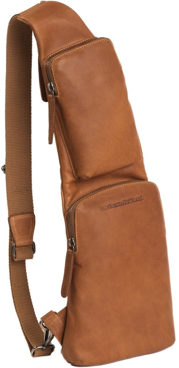 Chesterfield Logan Leren Crossbody Rugzak - Cognac