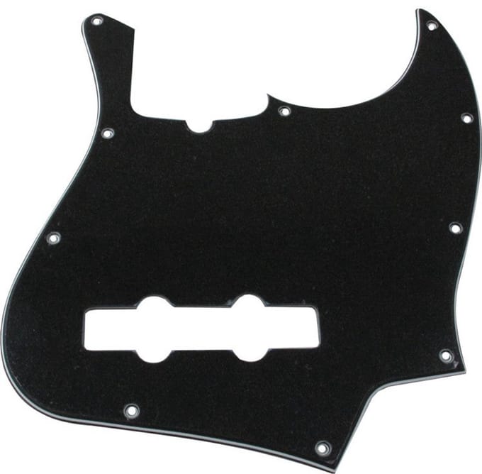 Fender Pickguard standaard Jazz bas zwart 3-Ply - Pickguard voor basgitaar