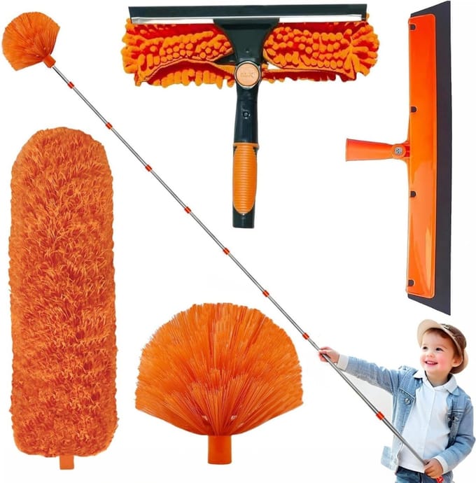 Telescopische Plumeau - Ragebol – Uitschuifbaar - Oranje
