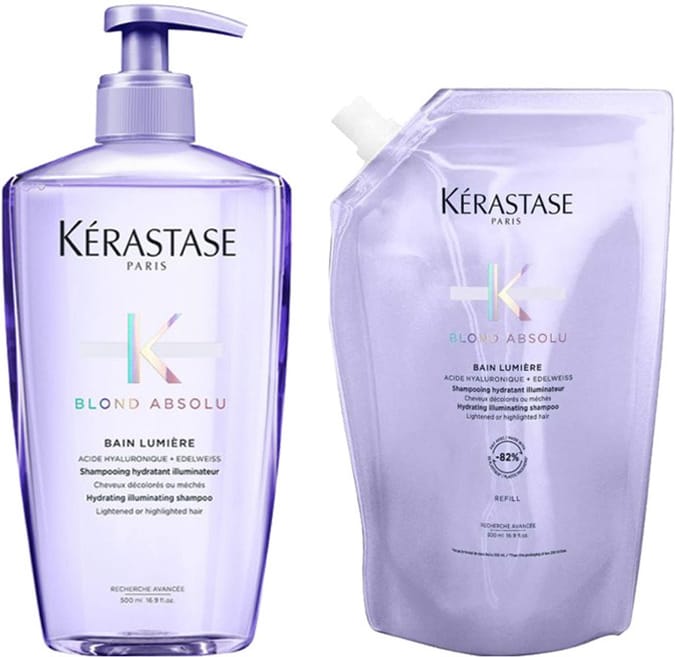 Kérastase - Blond Absolu Bain Lumiére Shampoo 500 ml + Refill Shampoo 500 ml - Set