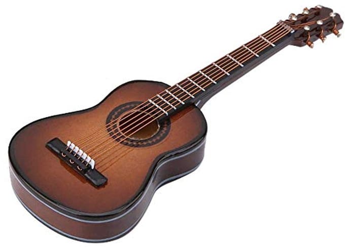 Miniatuur Houten Gitaar Model voor Decoratie