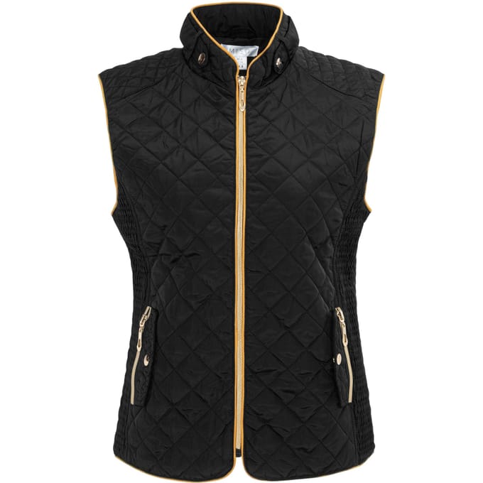 Miso Dames/Dames Gewatteerd Gilet (Zwart)