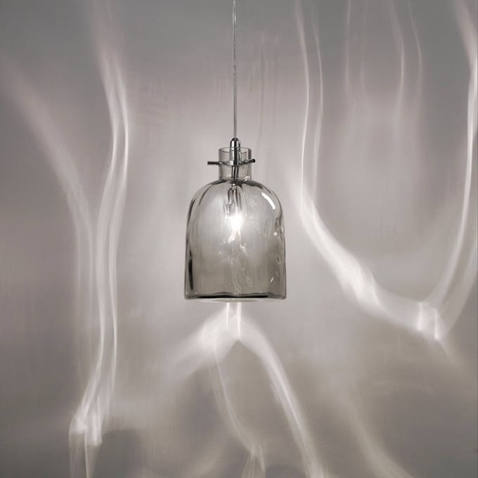 Selène Bossa Nova hanglamp rookgrijs