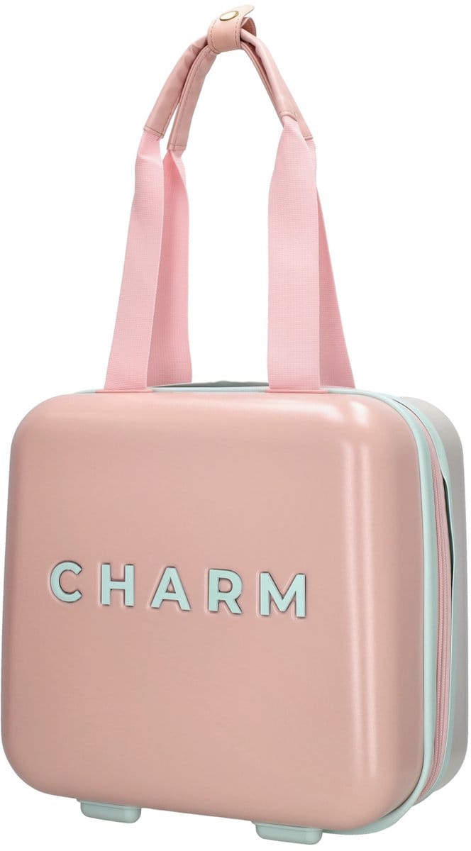 Charm London Capetown Beautycase - Travel - Koffer - Toiletspullen - Lichtroze