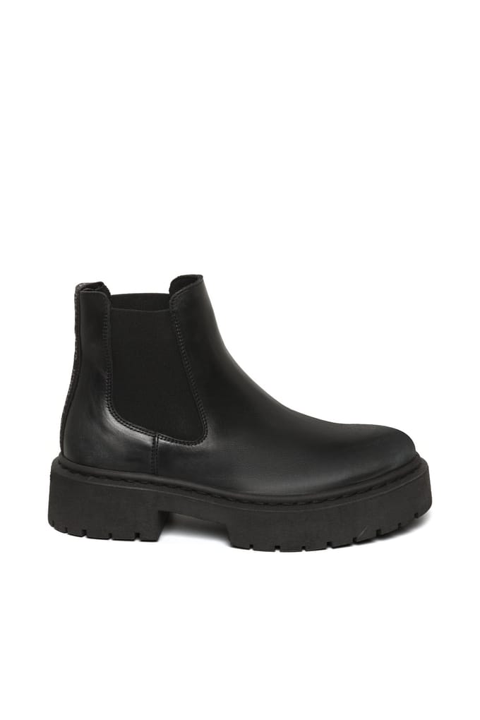 Steve Madden Glennis Booties Black Leather Größe: 41 | Stiefel Outlet | Damen | Schwarz