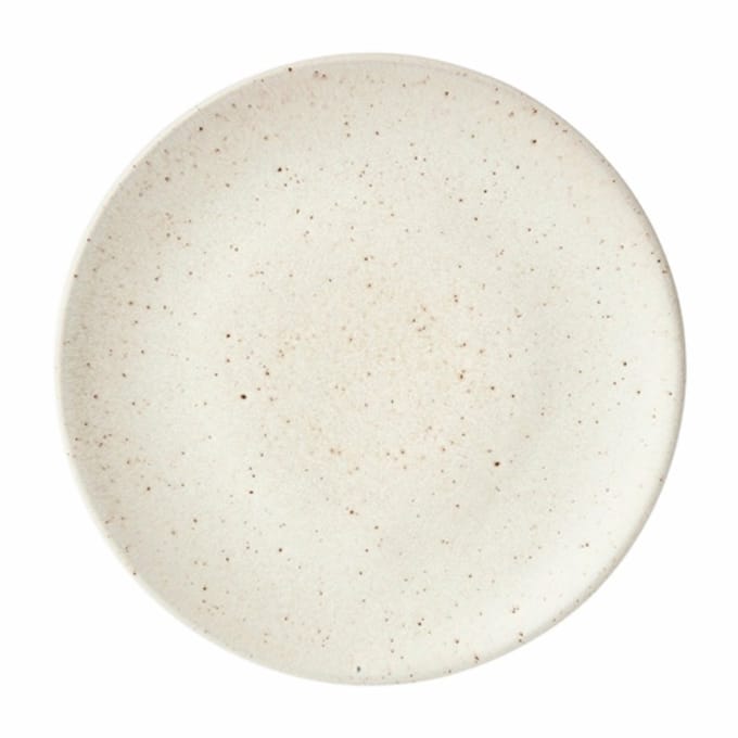 by fonQ Mixed Ceramics Ontbijtborden 4st. - Ø22 cm - Creme