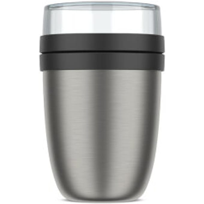 Mepal Isoleer lunchpot Ellipse - Nordic black - Yoghurt & Mueslibeker to go - Soepbeker