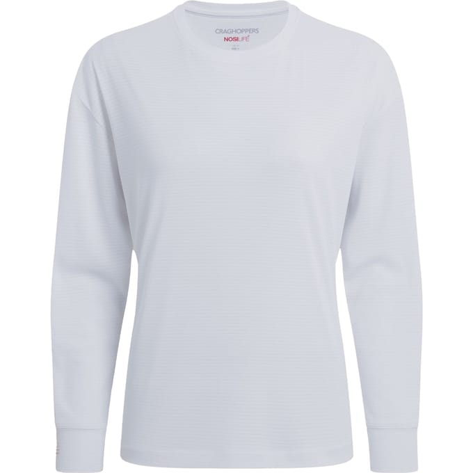 Craghoppers Dames Nosilife Langsleeve T-shirt (Wit)