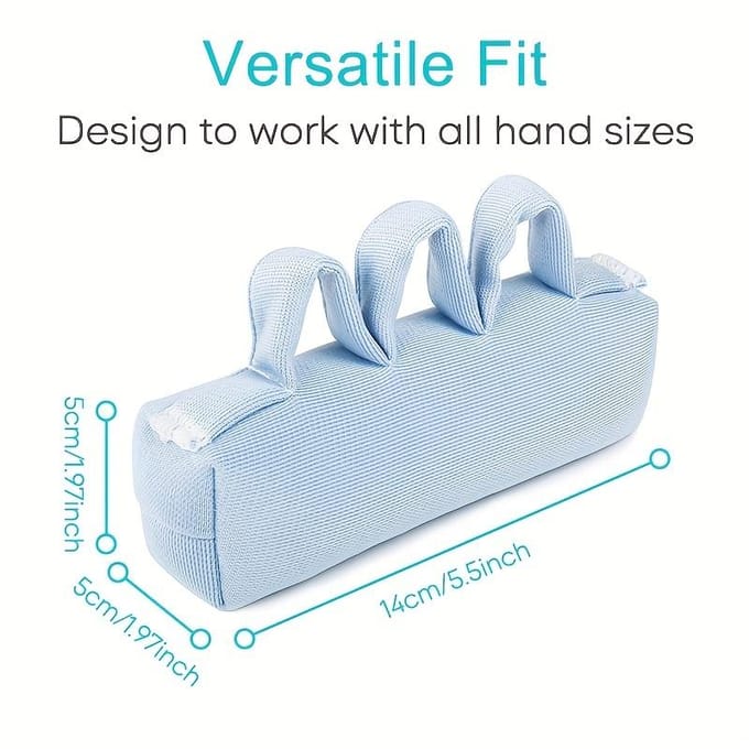 Vingercontractuur Kussen Handpalm Vingergrijpers Splitter Pad Handgrijpstang Voor Ouderenzorg white