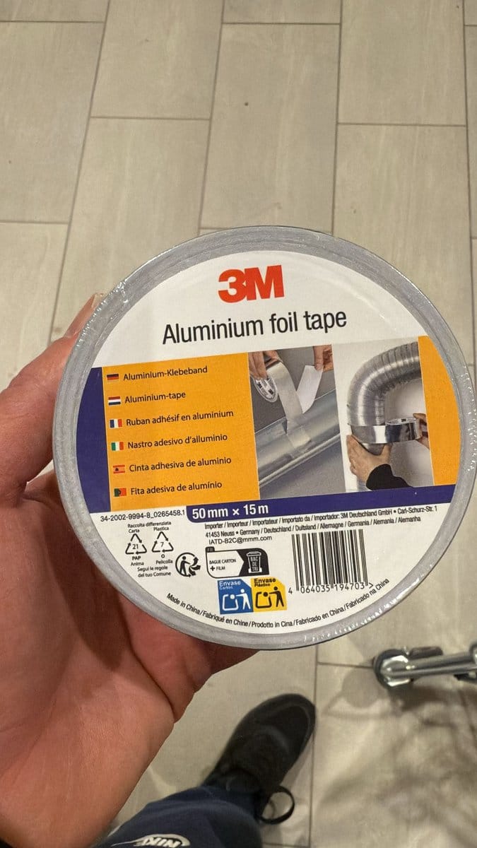 3M Aluminium Folie Tape - 50mm x 15m