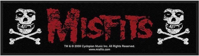 Misfits - Cross Bones Patch - Super Strip - Zwart