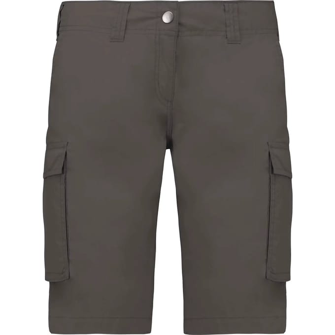 Kariban Lichte damesbermuda met diverse zakken K756 - Light Charcoal - 40 NL (42 FR)