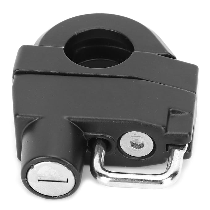 Motorhelm Sluiting Sleutels Anti-diefstal Houder Veiligheidsonderdelen Universeel voor de meeste ATV's black