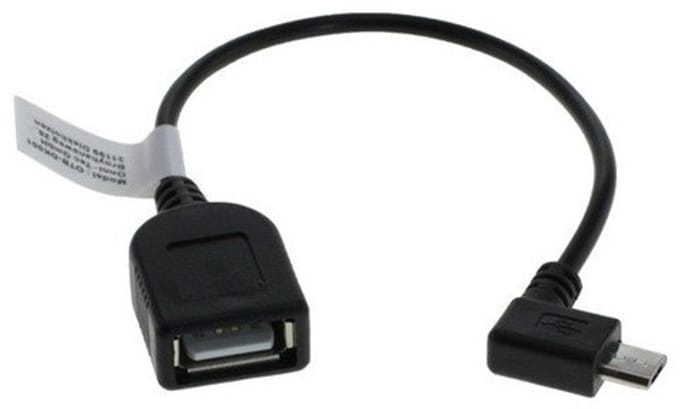 OTB Adapterkabel micro-USB - OTG (On-The-Go) - 90graden