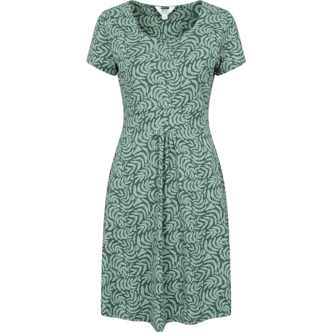 Mountain Warehouse Dames/Dames Orchid Leaf UV Midi Dress (Kaki Groen)