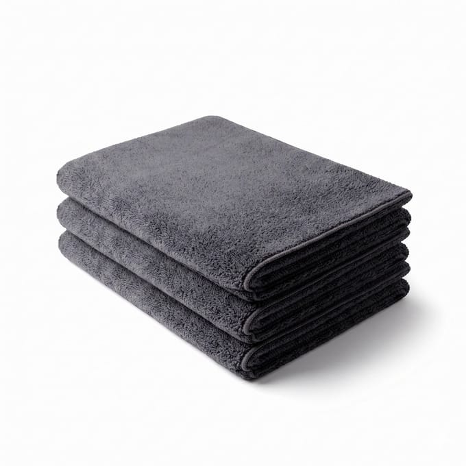 Fibb® Microvezel Droogdoek Badkamer – 3-pack - Douche & Tegels Streeploos Droog – 60x90 cm – Sneldrogend & Schimmel Voorkomend - Hoogste kwaliteit
