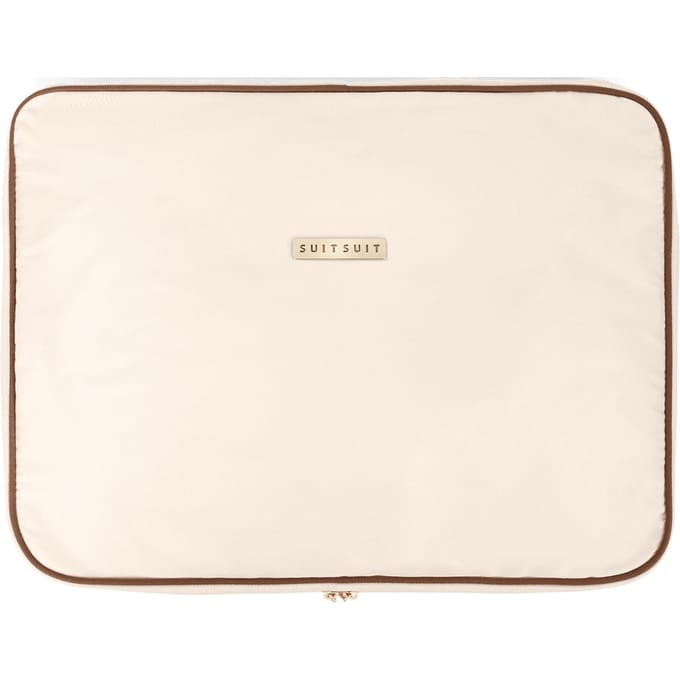 SUITSUIT Fab Seventies - Packing Cubes - Set van 3 - Handbagage koffer 55 cm - Koffer organizer set - Bagage organizers - Wit