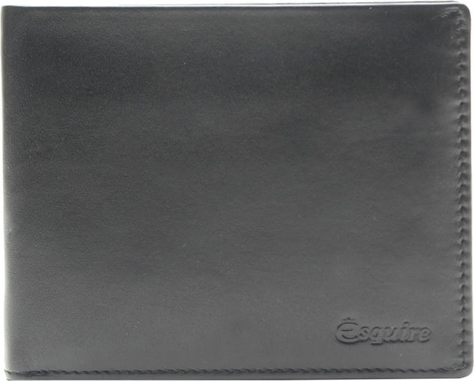 Esquire Portemonnee New Silk Wallet Black Zwart