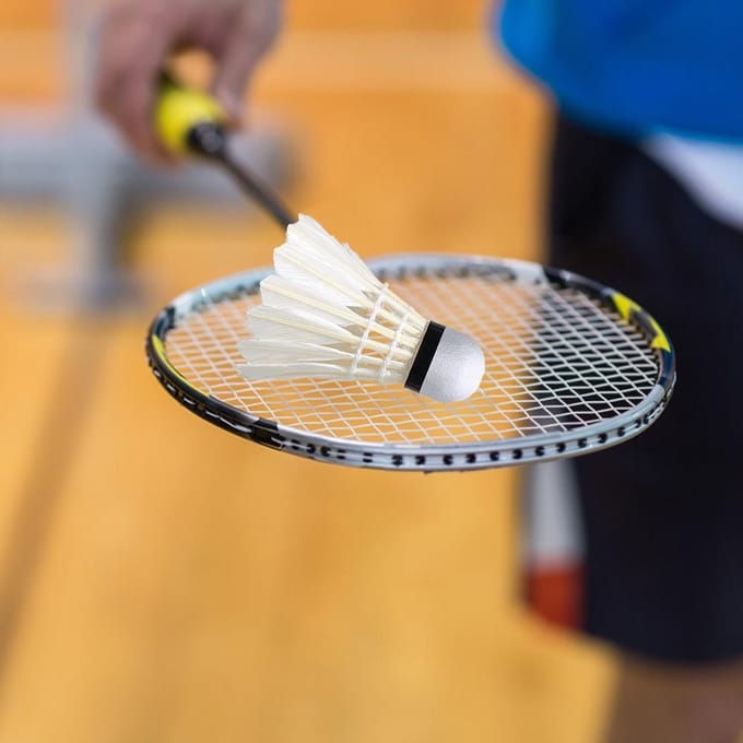 Pluimballen voor Badminton Buiten 12-Pack Beginners Training Badminton Pluimballen wit