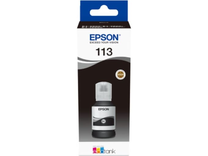 Original Ink Cartridge Epson 113 EcoTank Pigment Black ink bottle Black 140 ml