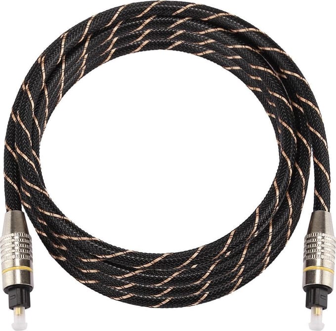 New Age Devi - 3m Optical Cable - Toslink Audio Male to Male - Nylon Series - Black