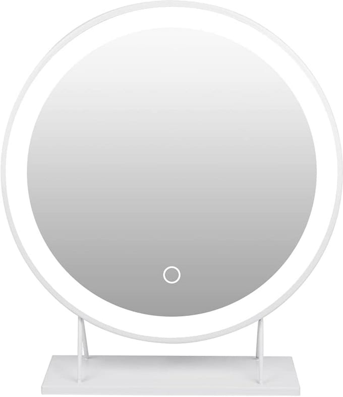 Ronde Hollywood Make-up Spiegel 50 cm met Dimbare LED Verlichting en Touch Control
