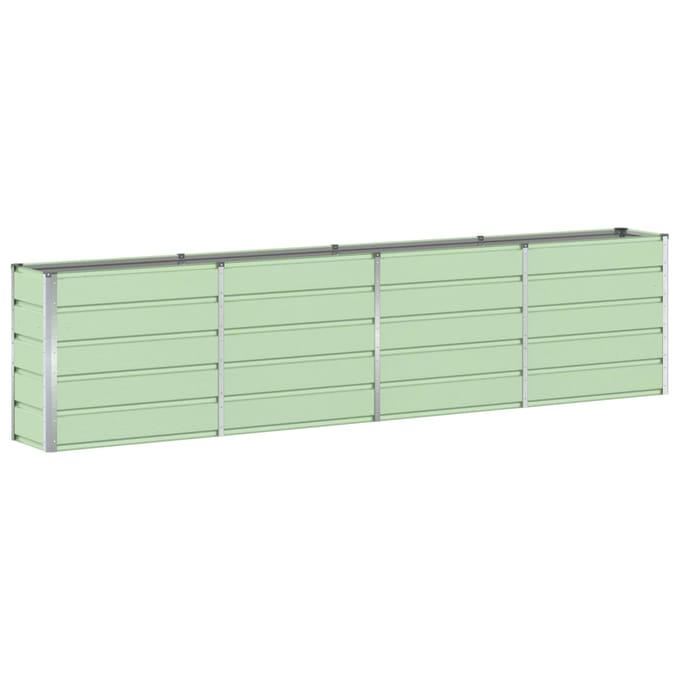 vidaXL - Plantenbak - Groen - 320 - x - 40 - x - 75 - cm - Staal