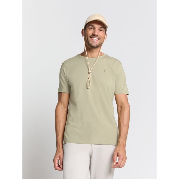 No Excess T-shirt Crewneck Solid Basic Light Moss Größe: L | Basic T-Shirts Outlet | Herren