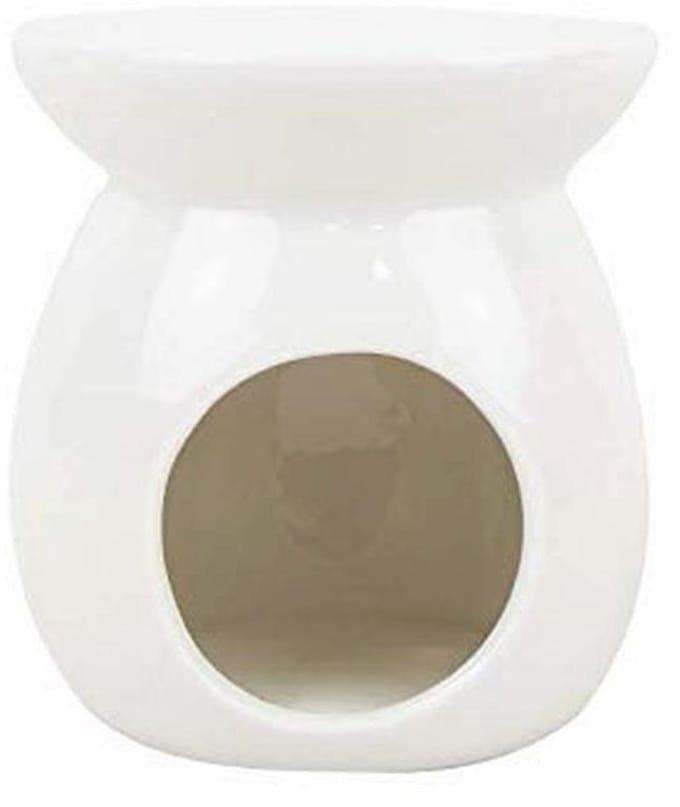Keramische oliebrander met lange brandduur inclusief 9 Wax Melts