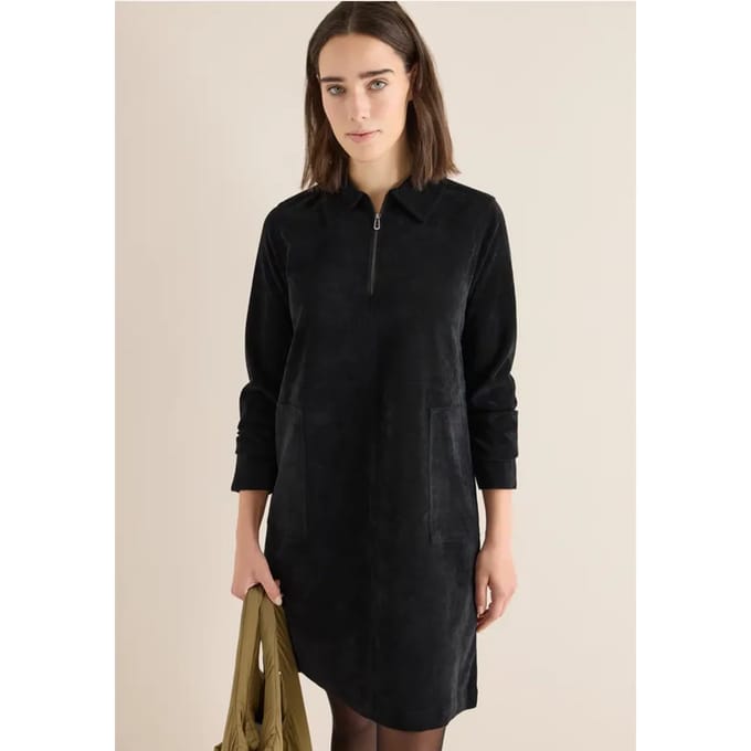 Corduroy jurk met rits