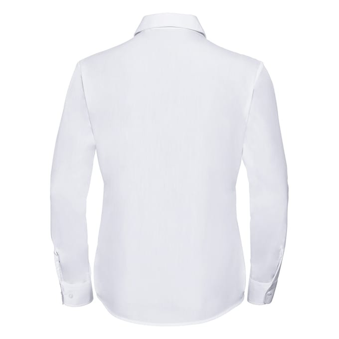 Russell Collectie Dames / Dames Lange Mouwen Shirt (Wit)