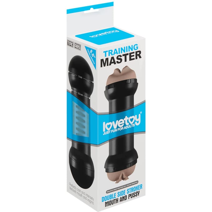 Lovetoy Training Master Dubbele Masturbator Mond en Pussy