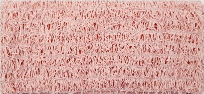 Haarsoires Haarband Stof 7cm - Opengewerkt - Spriet - Roze