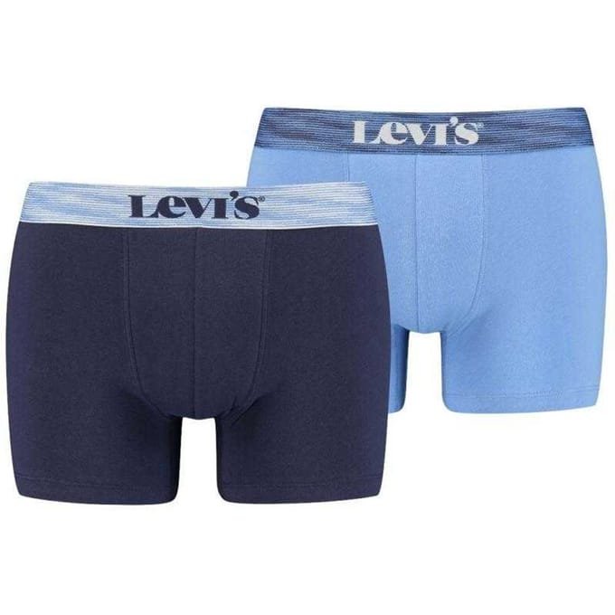 Levis Boxershorts met herenlogo (Set van 2) (Marineblauw/Blauw)