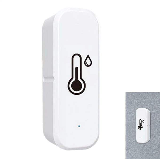 Temperatuur Vochtigheidssensor - Hygrometer Wifi - Klimaat Monitoren - Dual Mode Verbinding - 7 x 2.5 x 2 cm - Wit