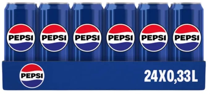 Pepsi Cola Regular Sleek Blik (24x33cl)