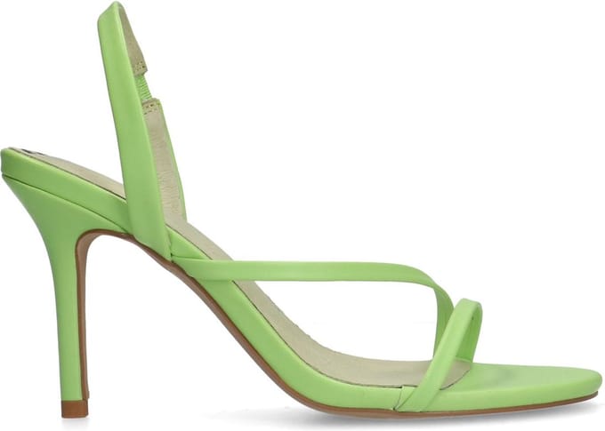 Sacha - Dames - Groene sandalen met naaldhak - Maat 40