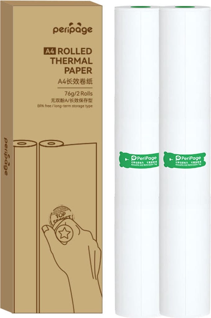 Peripage A40 - 2x Thermische papier rollen - Printpapier