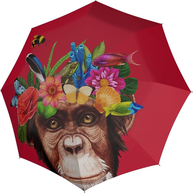 doppler paraplu Modern.Art Magic Flower Monkey veelkleurig