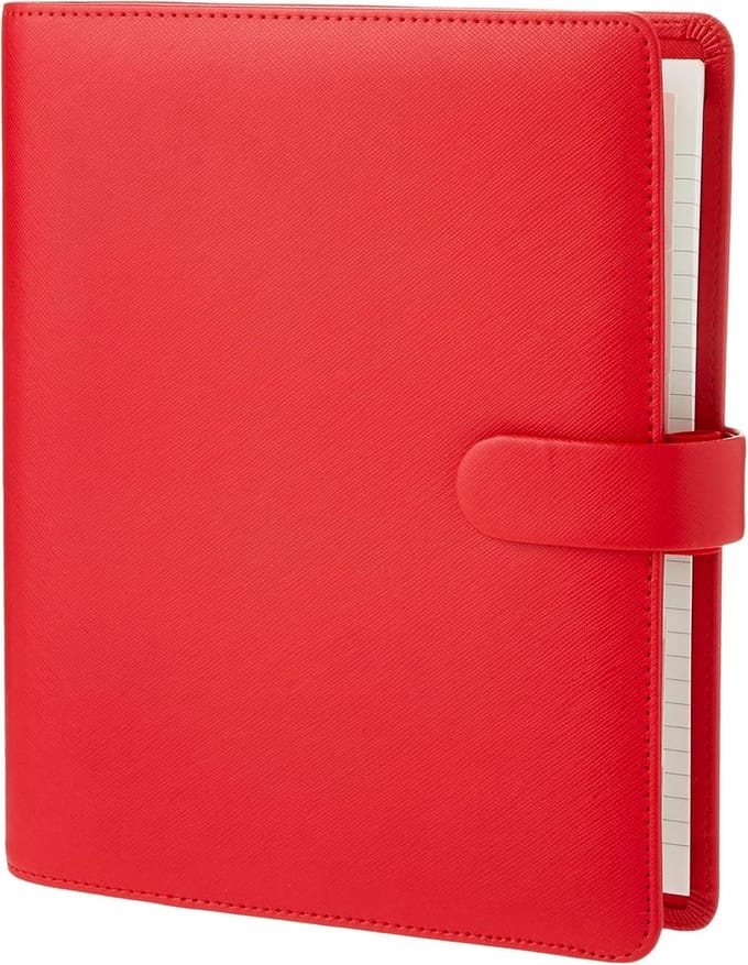 Agenda Organizer A5 Formaat Cross-Grain PU Suède Uitstraling