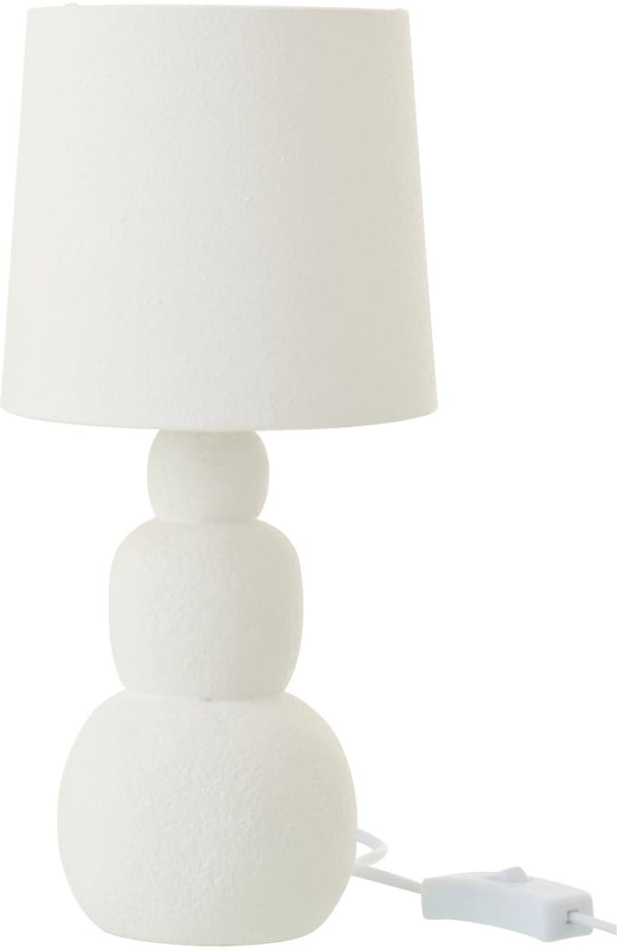 J-Line tafellamp Renee - keramiek - wit - small