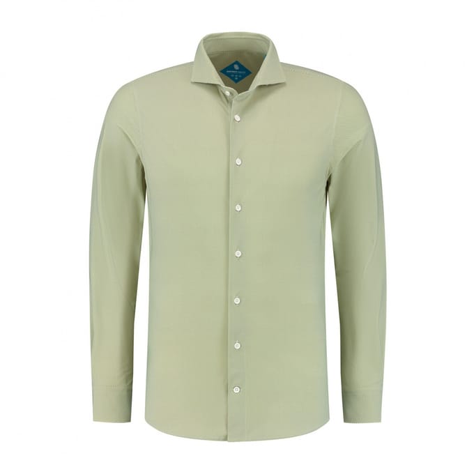 District Indigo Performance Overhemd Print Green (7.21.025.750 - 374)