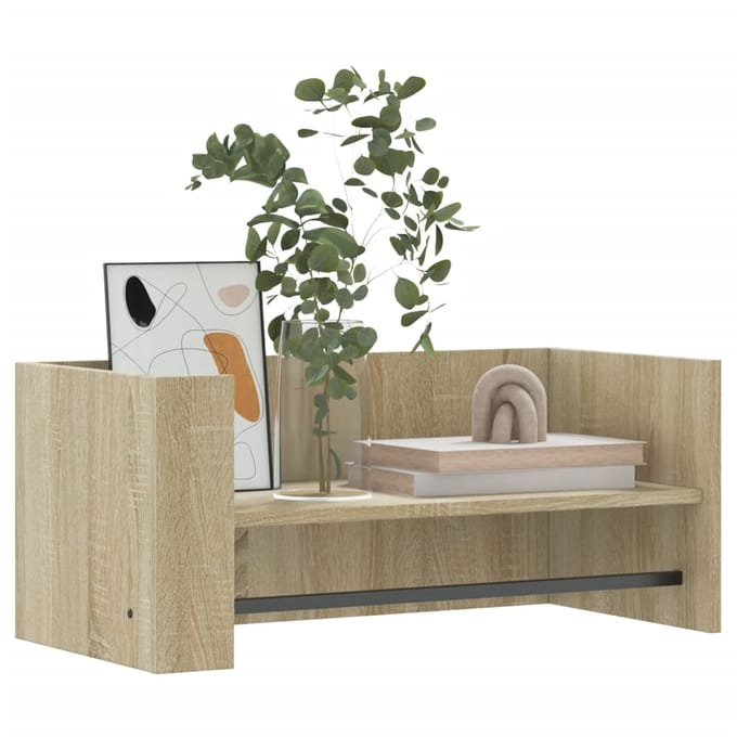 vidaXL - Wandschap - 70,5x35x30,5 - cm - bewerkt - hout - sonoma - eikenkleurig