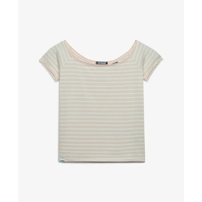 Bardot top T-shirt met blote schouders voor dames Superdry