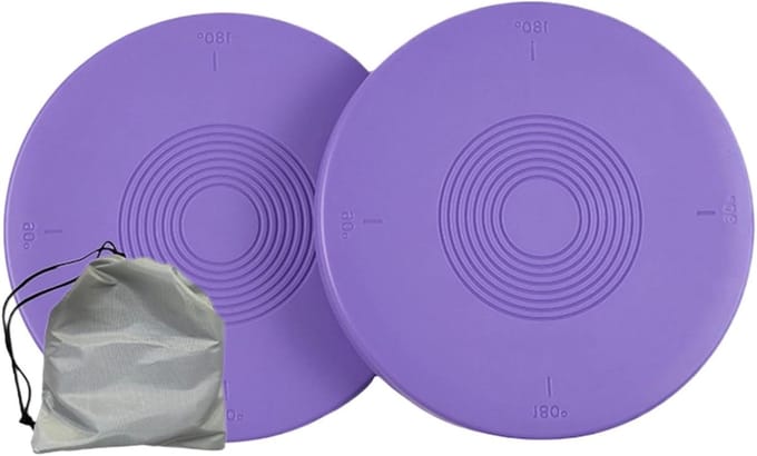 Balansbord Training - Pirouette Draaischijf - Verbeter Balans - Antislip Rubber - 20.5 cm - Paars