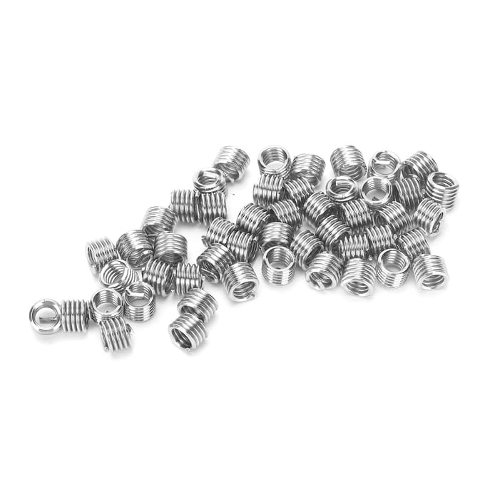 50Pcs Fil Fileté Insert Vis Douille Filetée Réparation Protection Outil US Unités 10?24x1,5D
