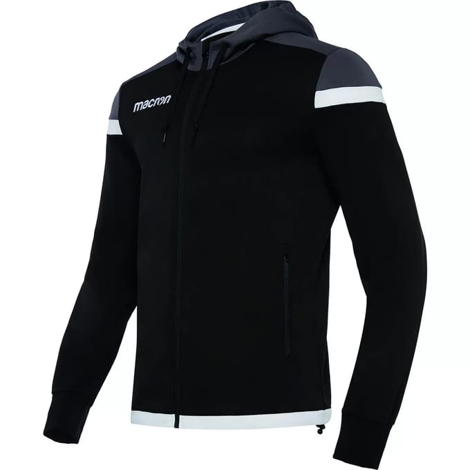 Macron EADESY FULL ZIP HOODY BLK/WHT 81490901