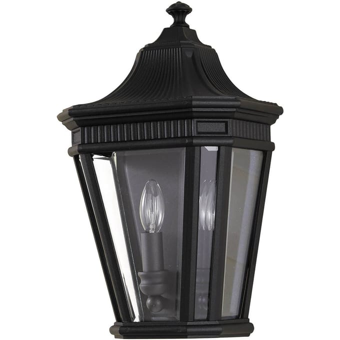 Feiss LED Wand Buitenlamp Cotswold Lane | 2X E14 Max 60W | IP44 | Dimbaar | Black
