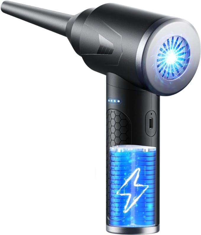 White-Label® Air Duster - Perslucht - Meubelreiniger - Draadloos