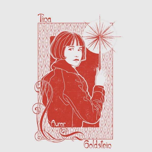 Fantastic Beasts Tina Goldstein dames t-shirt - Grijs - M
